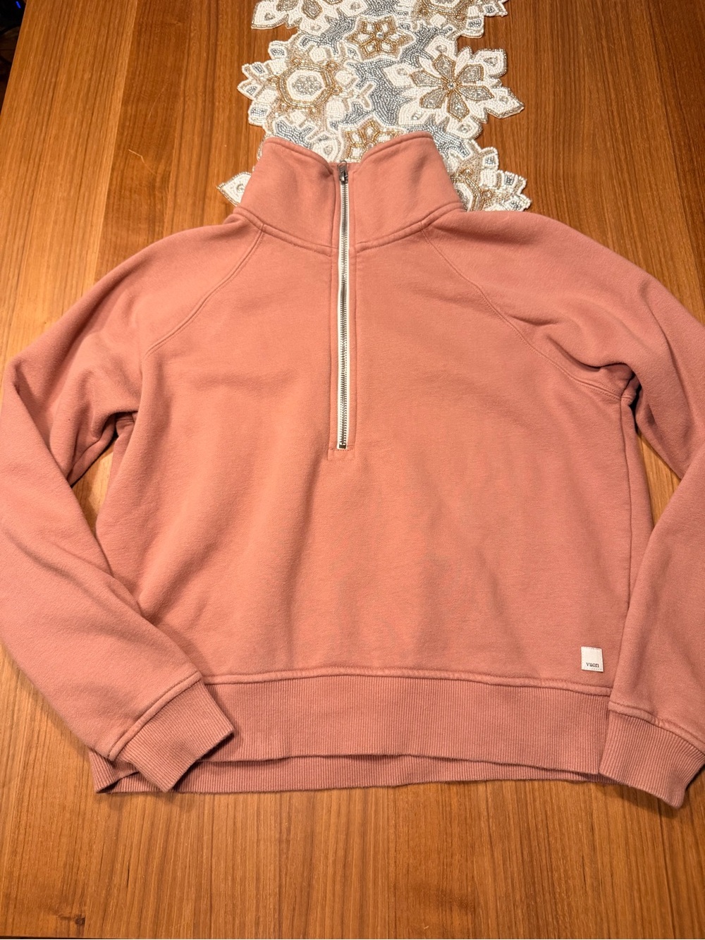 vuori half zip sweater
